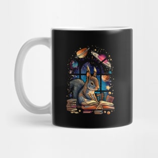 Squirrel And Book Mug